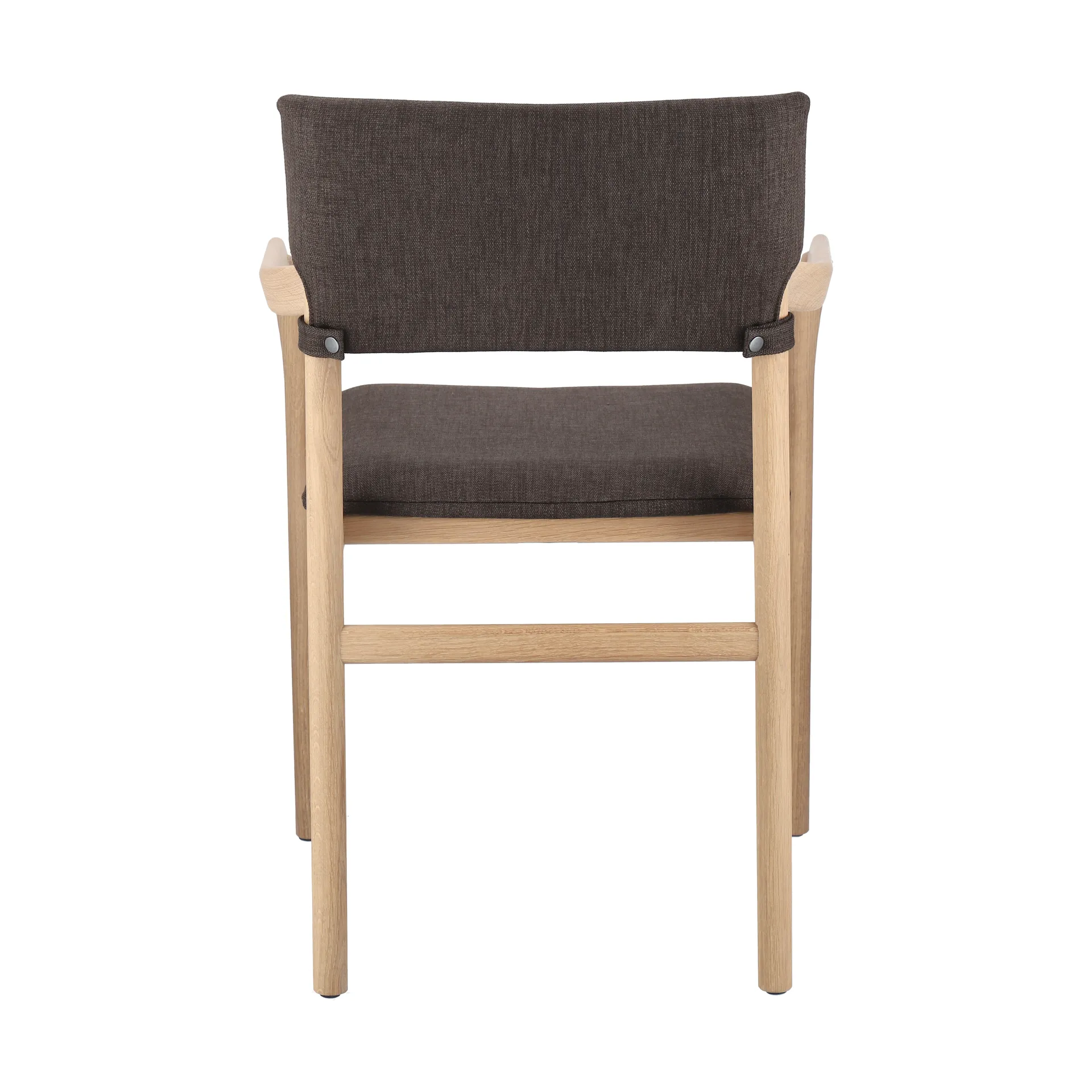 Vyn karmstol klädd rygg och sits, Monocoat natural-Lido 46 mole Gärsnäs