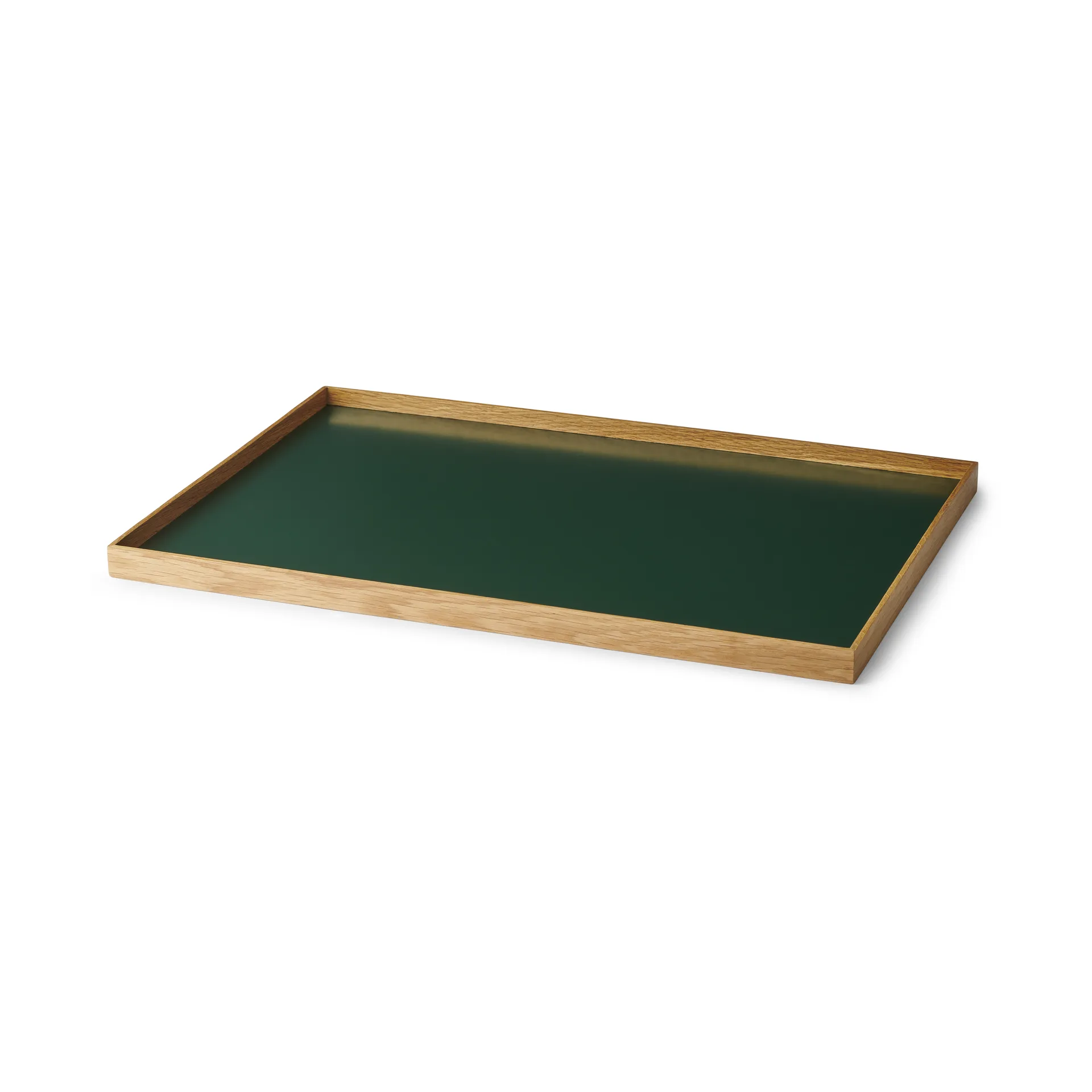 Frame bricka large 35,5x50,6 cm, Ek-grön Gejst