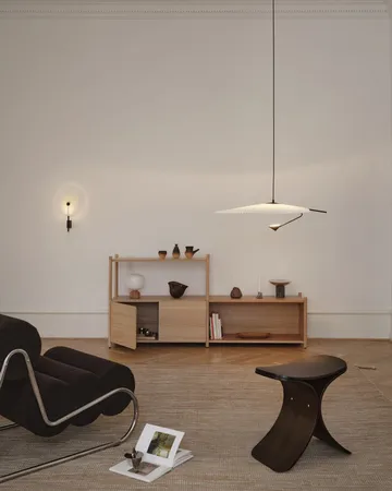 Luno pall 48x28x72 cm - Mörk ek - Gejst