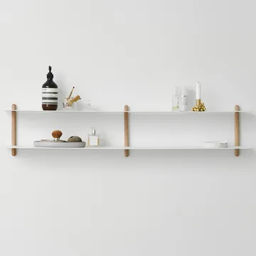 Nivo hylla C - Ljus ek-vit - Gejst
