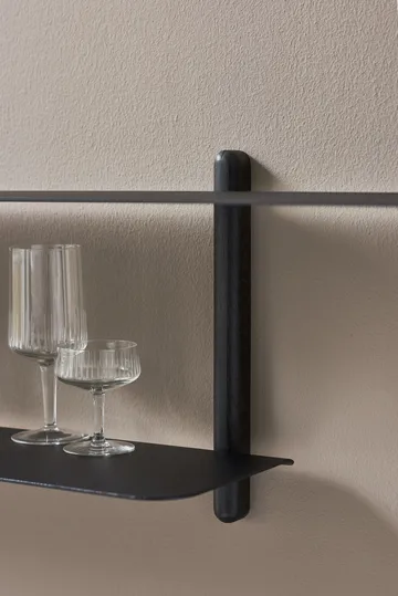 Nivo hylla H large - Svartbetsad ask-svart - Gejst