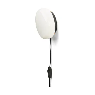 Opa vägglampa 21,5 cm - Opalglas-black - Gejst