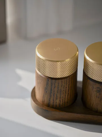 Sina salt-och pepparkvarn 6 cm - Mörk ask-mässing - Gejst