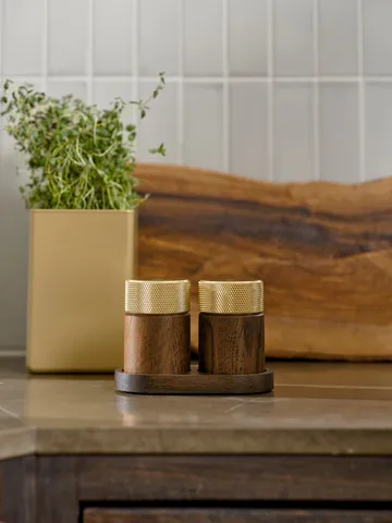 Sina salt-och pepparkvarn 6 cm - Mörk ask-mässing - Gejst