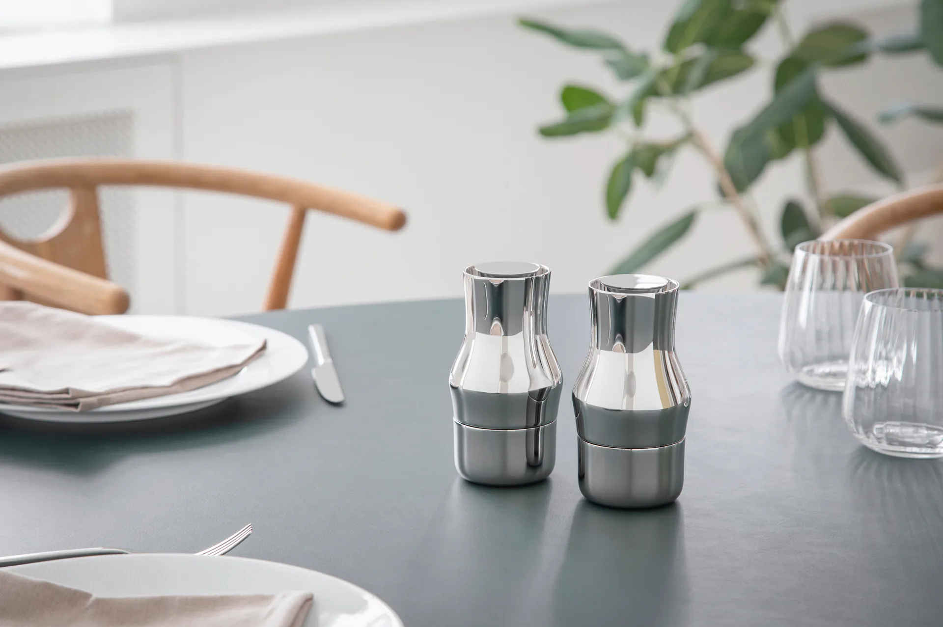 Dorotea kryddkvarn 14 cm, Blankt stål Gense