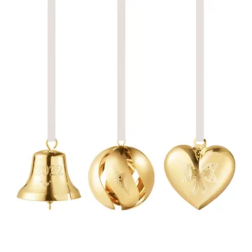 2022 årets gåvoset 3 delar - guldpläterat - Georg Jensen
