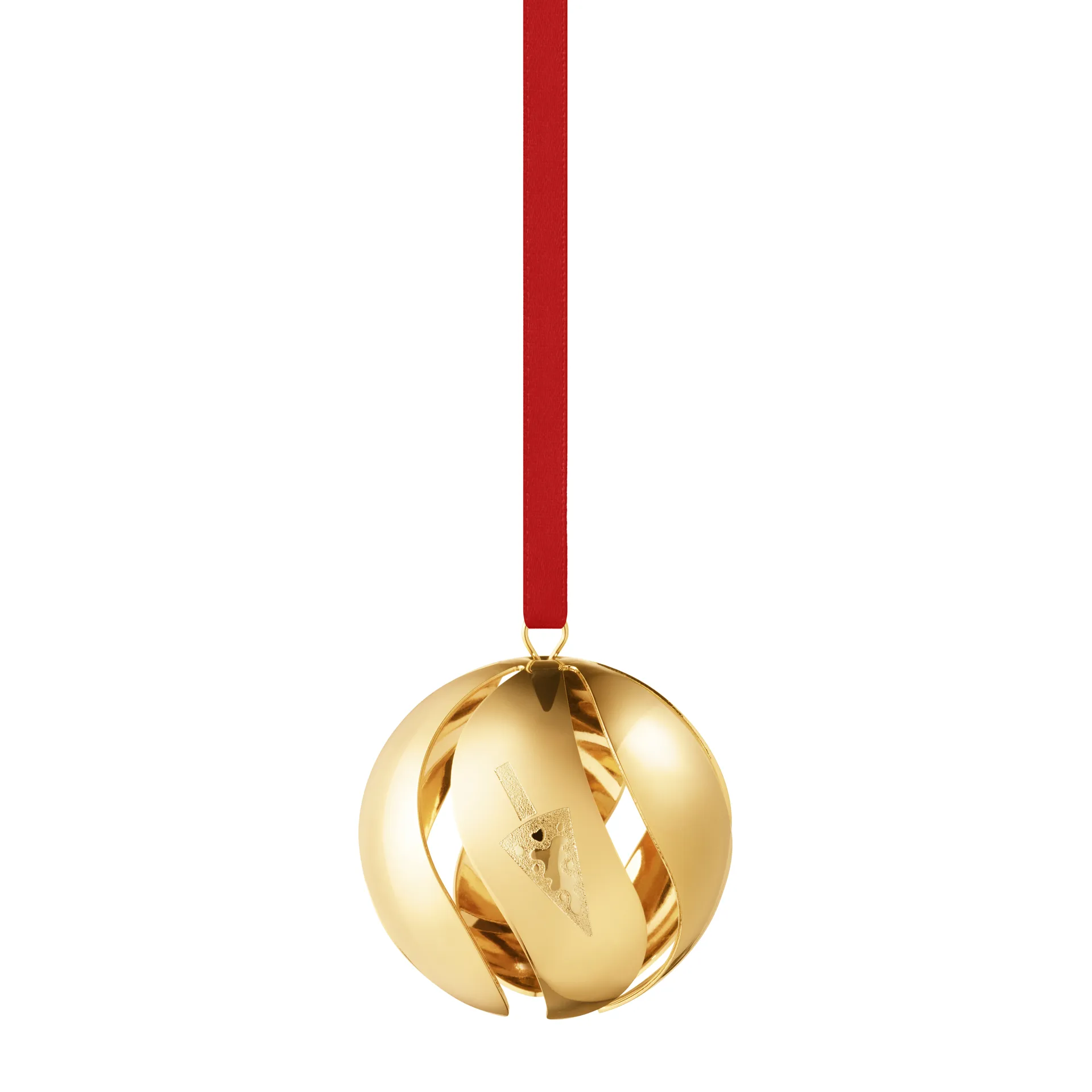 2022 årets julkula, guldpläterat Georg Jensen