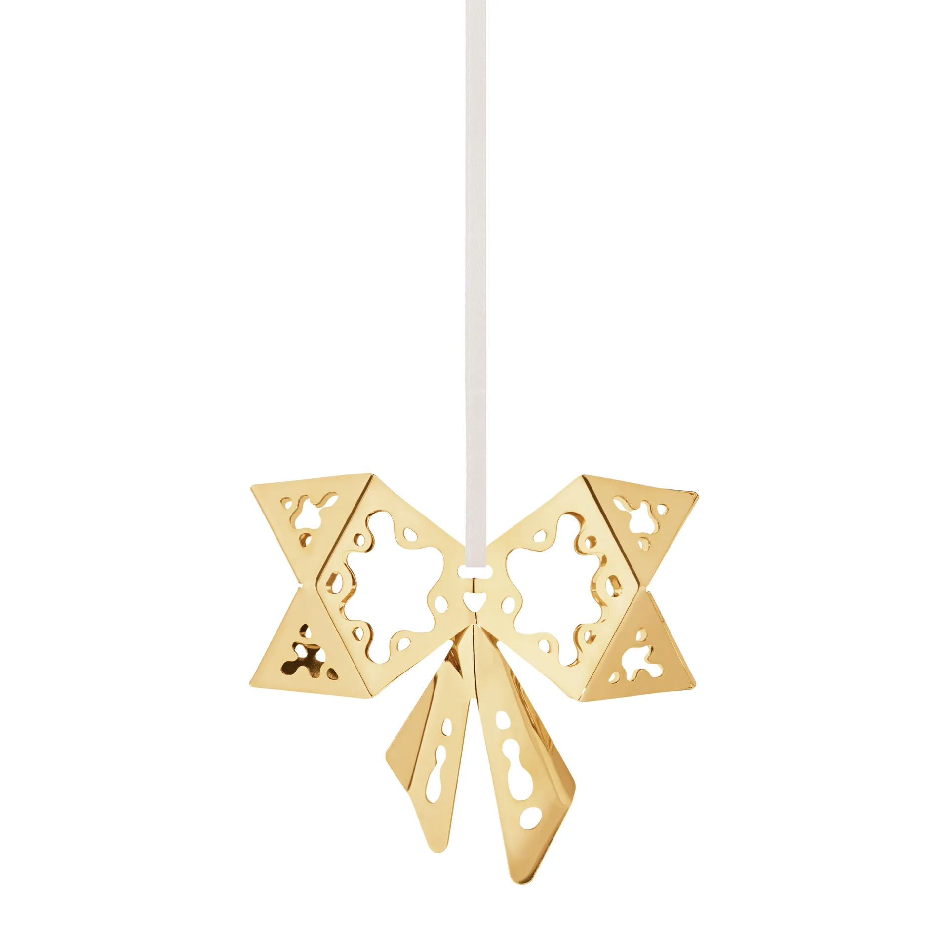 2022 Bow julhänge, guldpläterat Georg Jensen