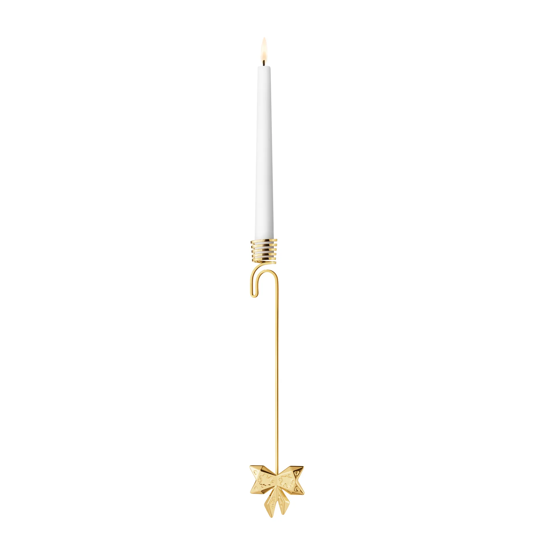 2022 Bow ljusstake hängande, guldpläterat Georg Jensen