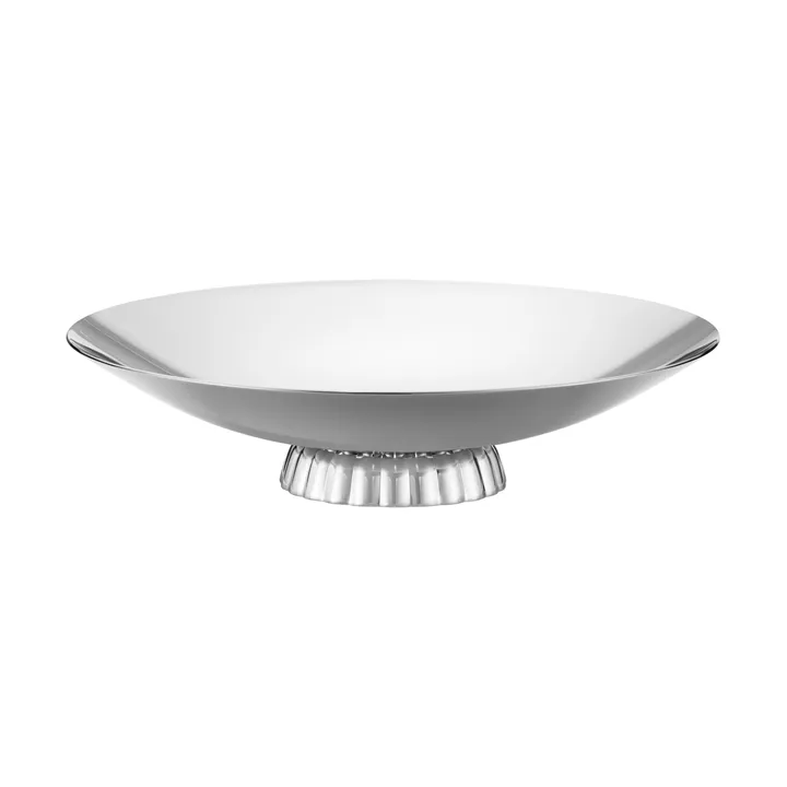 Bernadotte lågt serveringsfat - Rostfritt stål, Ø28 cm - Georg Jensen