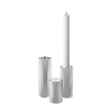 Bernadotte ljusstake 8 cm - Rostfritt stål - Georg Jensen