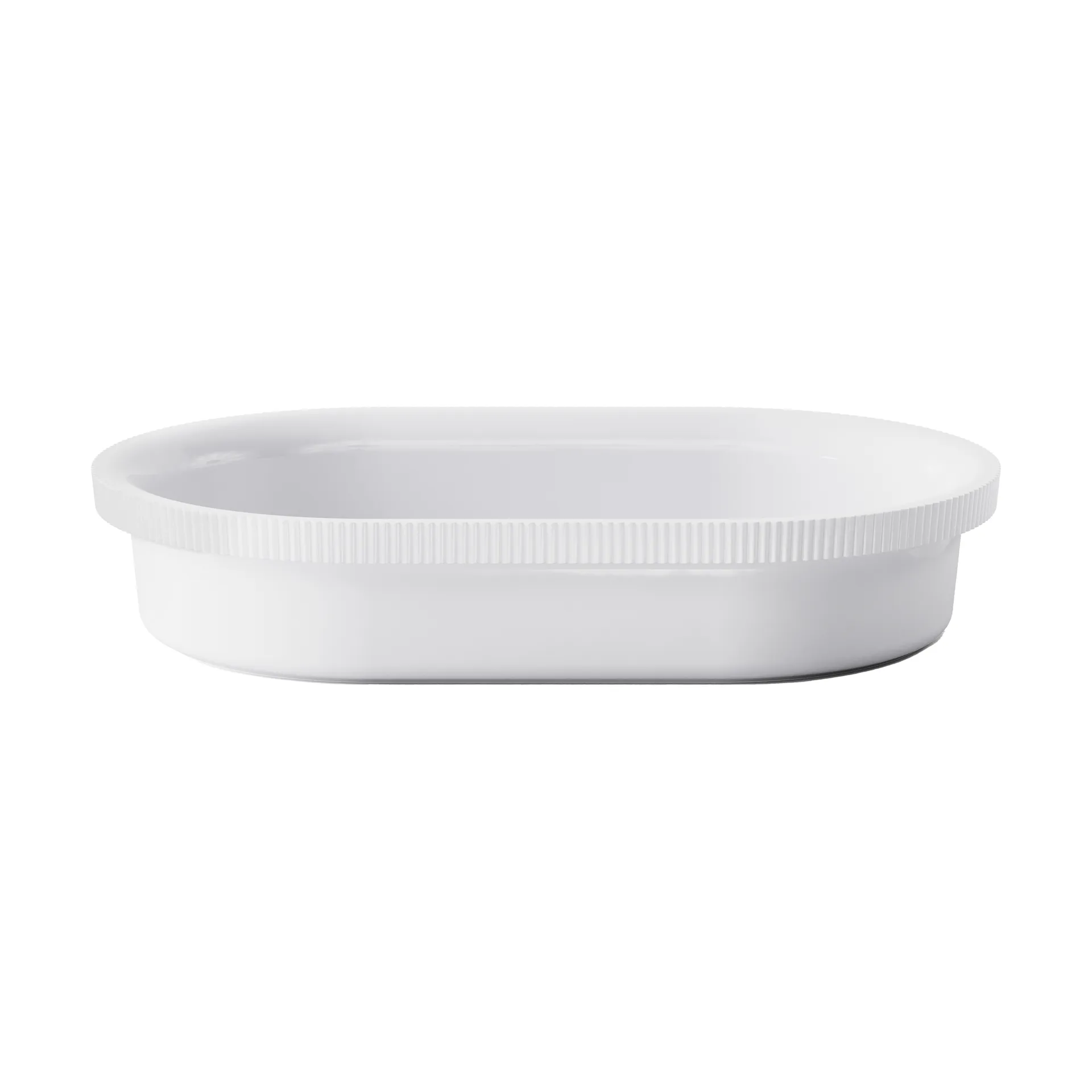 Bernadotte ugnsform oval 20,1x31,6 cm, Vit Georg Jensen
