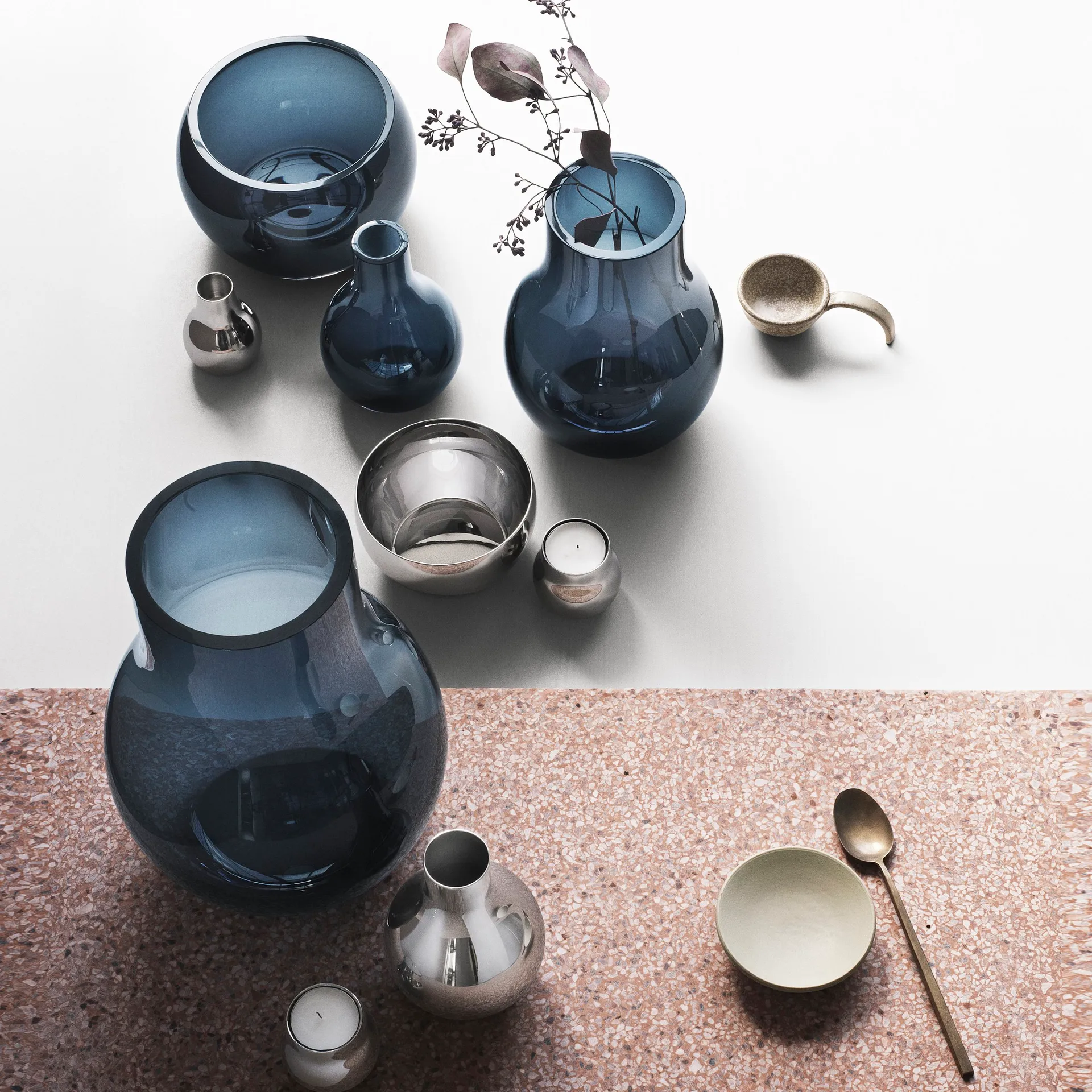 Cafu glasvas blå, extra liten, 14,8 cm Georg Jensen