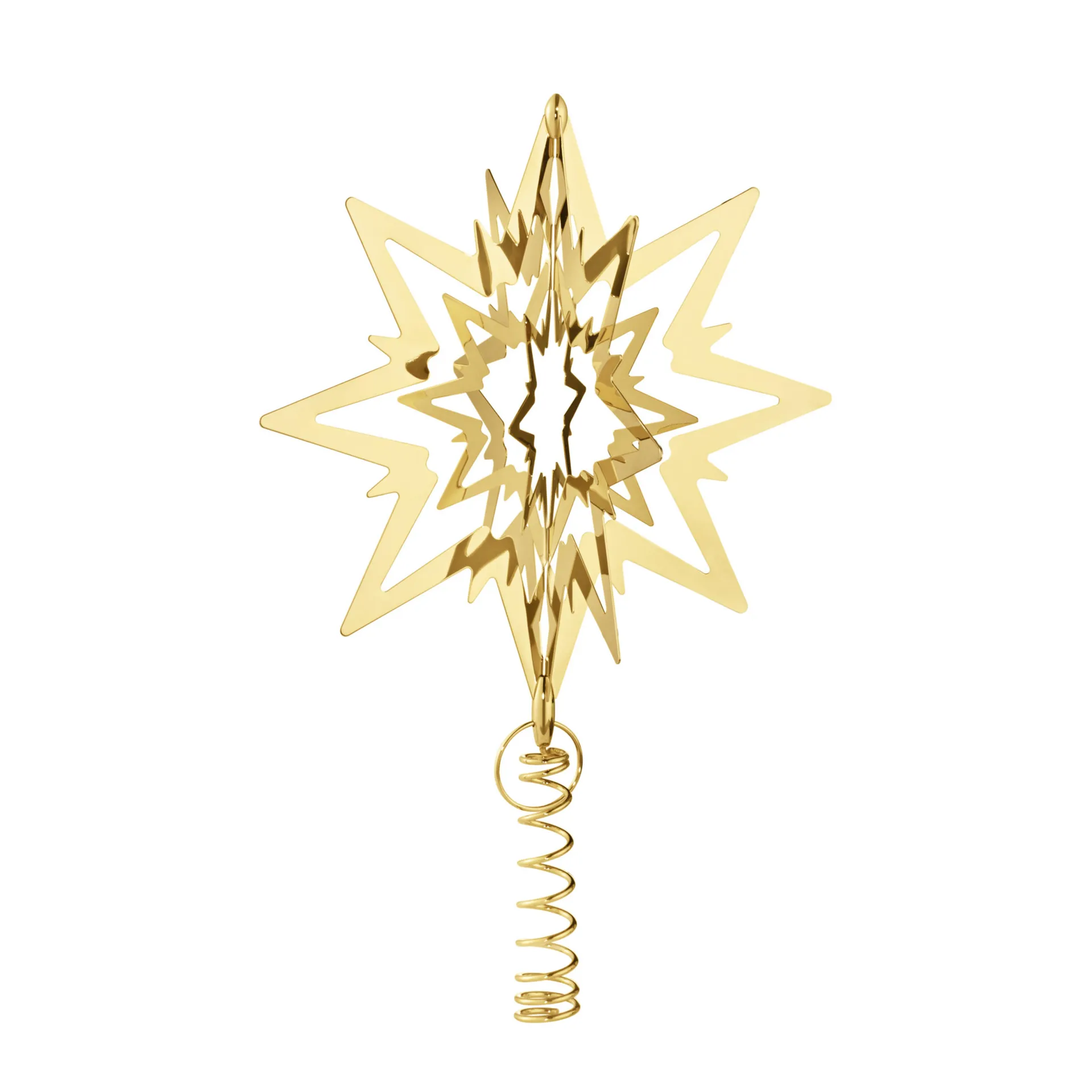 Christmas Collectibles toppstjärna mellan, Guldpläterat Georg Jensen