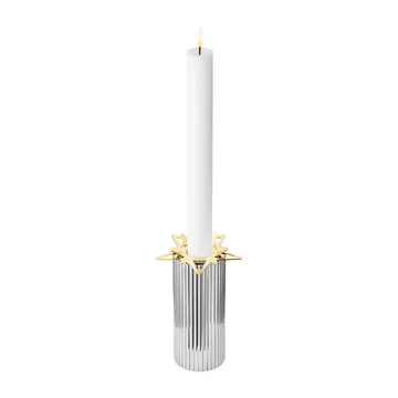 Classic christmas ljusmanschett stjärna 2-pack - Guld - Georg Jensen