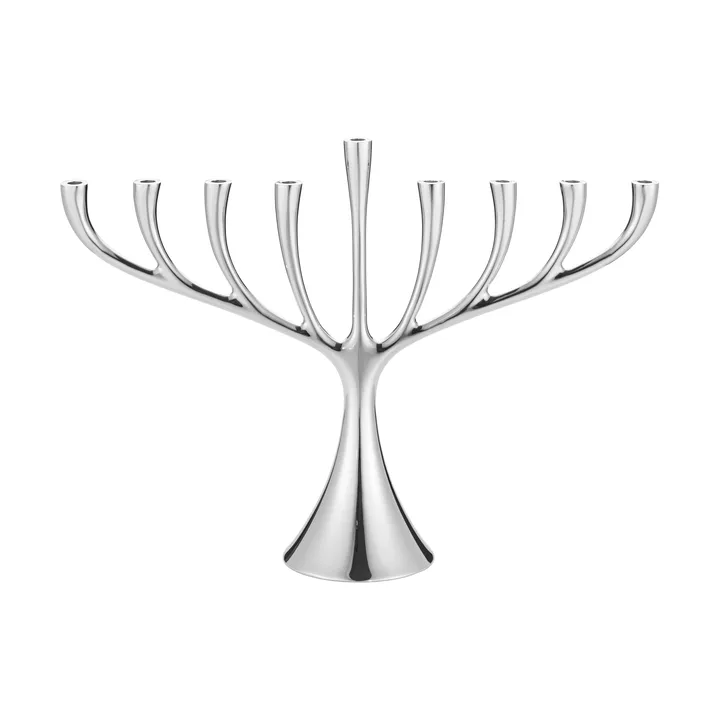 Cobra menora nioarmad ljusstake - Rostfritt stål - Georg Jensen