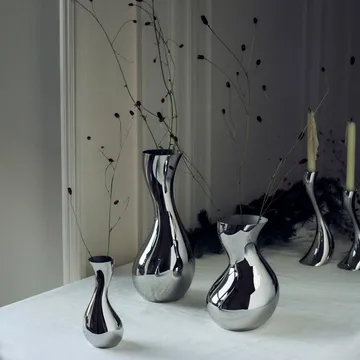 Cobra vas - Rostfritt stål, small - Georg Jensen