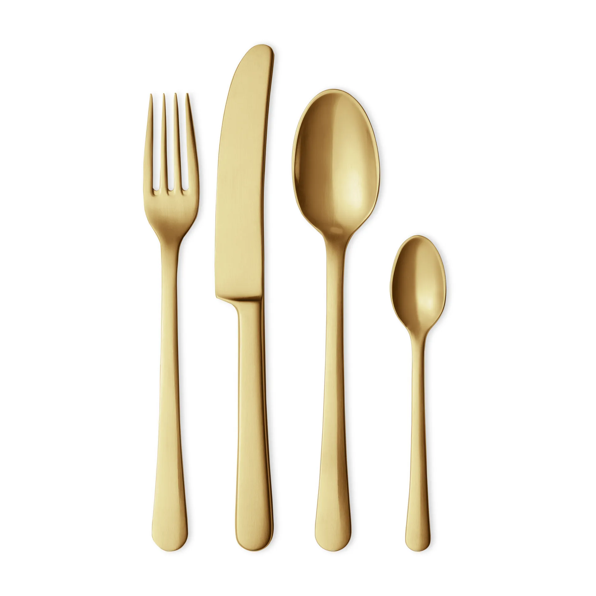 Copenhagen gåvoset bestick 4 delar, Matt guld Georg Jensen
