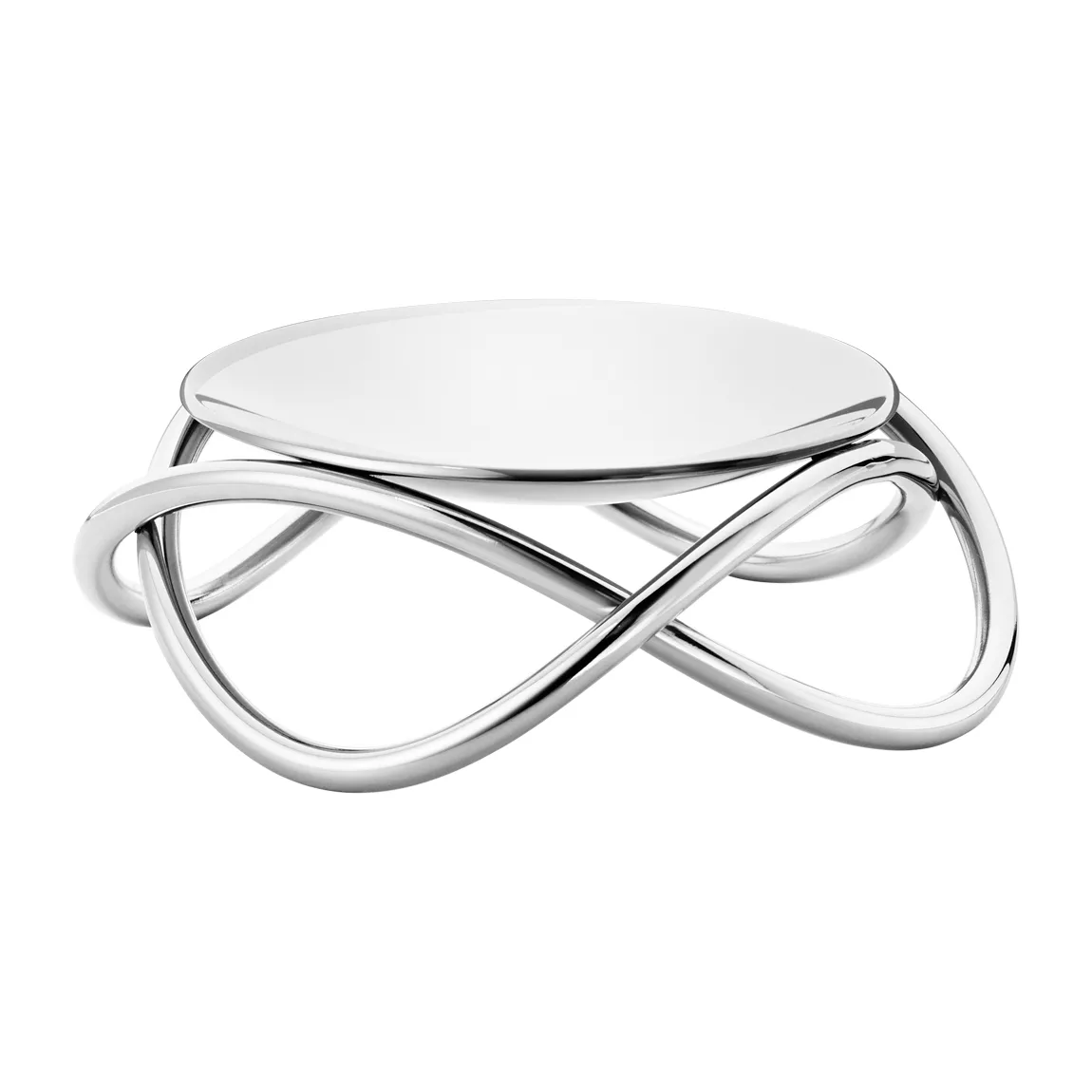 Glow blockljusstake liten, Blank Georg Jensen