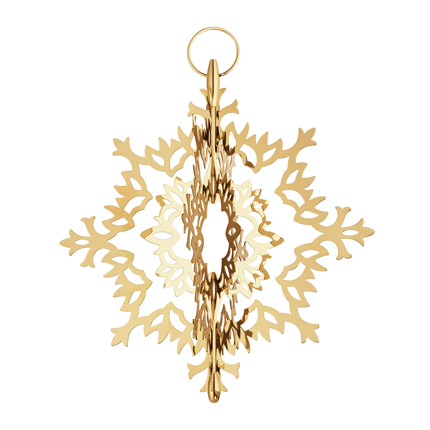 Ice Flower julgranstopp, Guldpläterat Georg Jensen