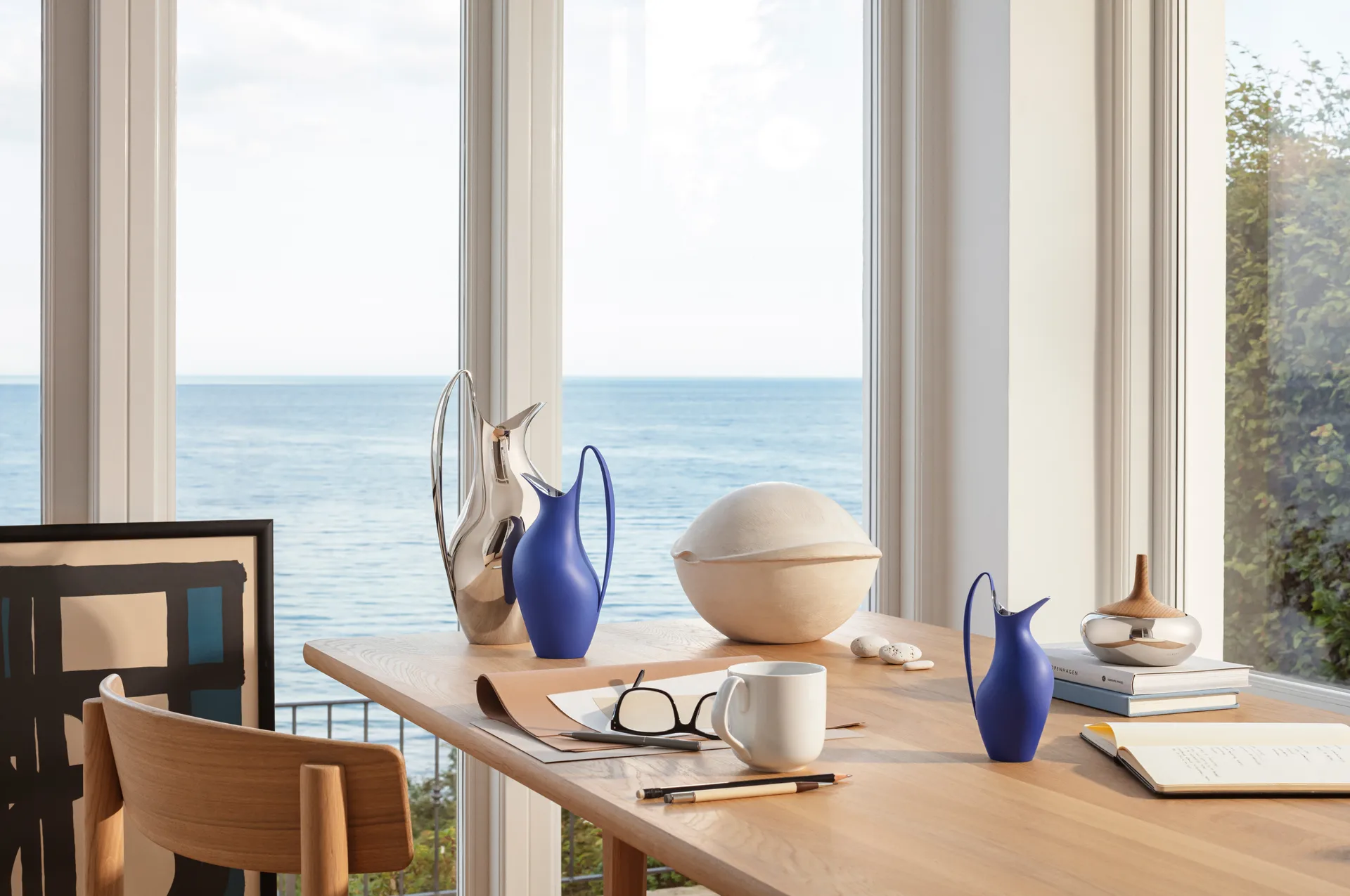 Koppel kanna 0,75 L, Rostfritt stål-iconic blue Georg Jensen