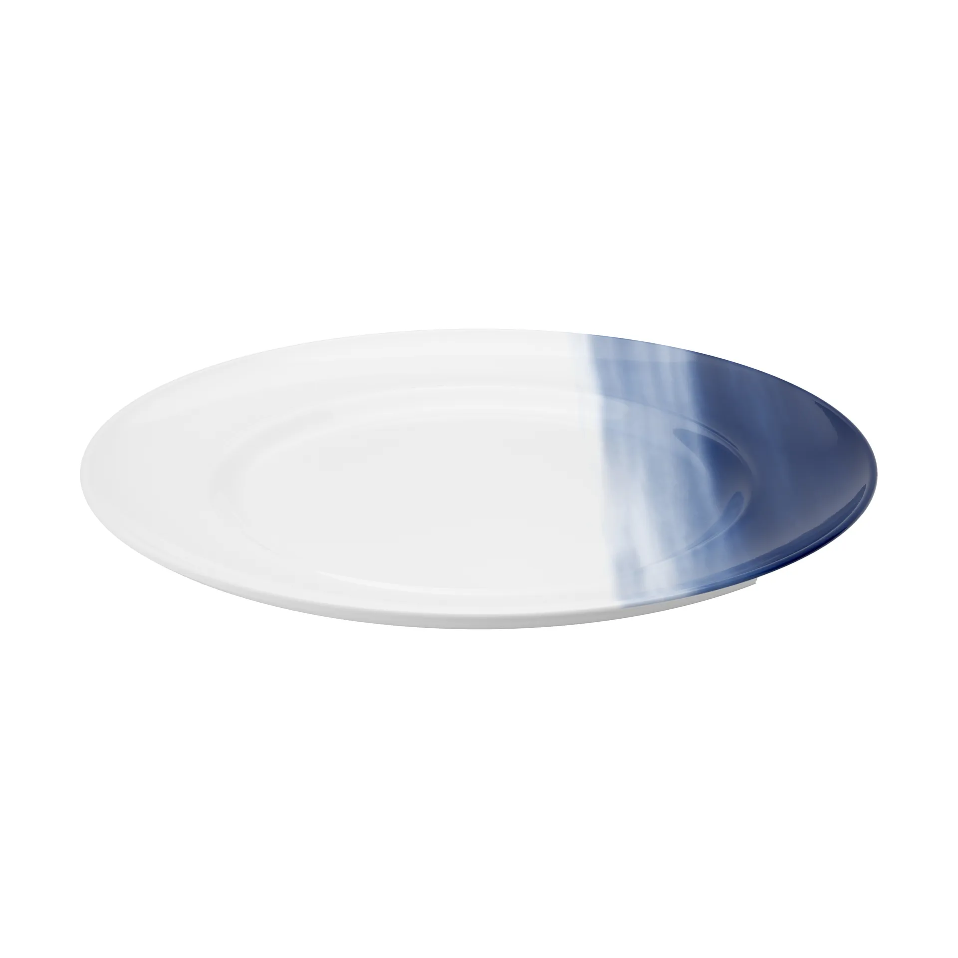 Koppel lunchtallrik dekor Ø22 cm, Vit-blå Georg Jensen