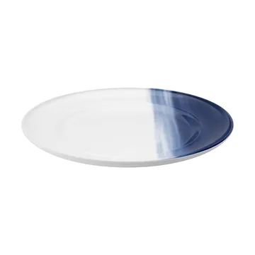 Koppel middagstallrik dekor Ø27 cm - Vit-blå - Georg Jensen