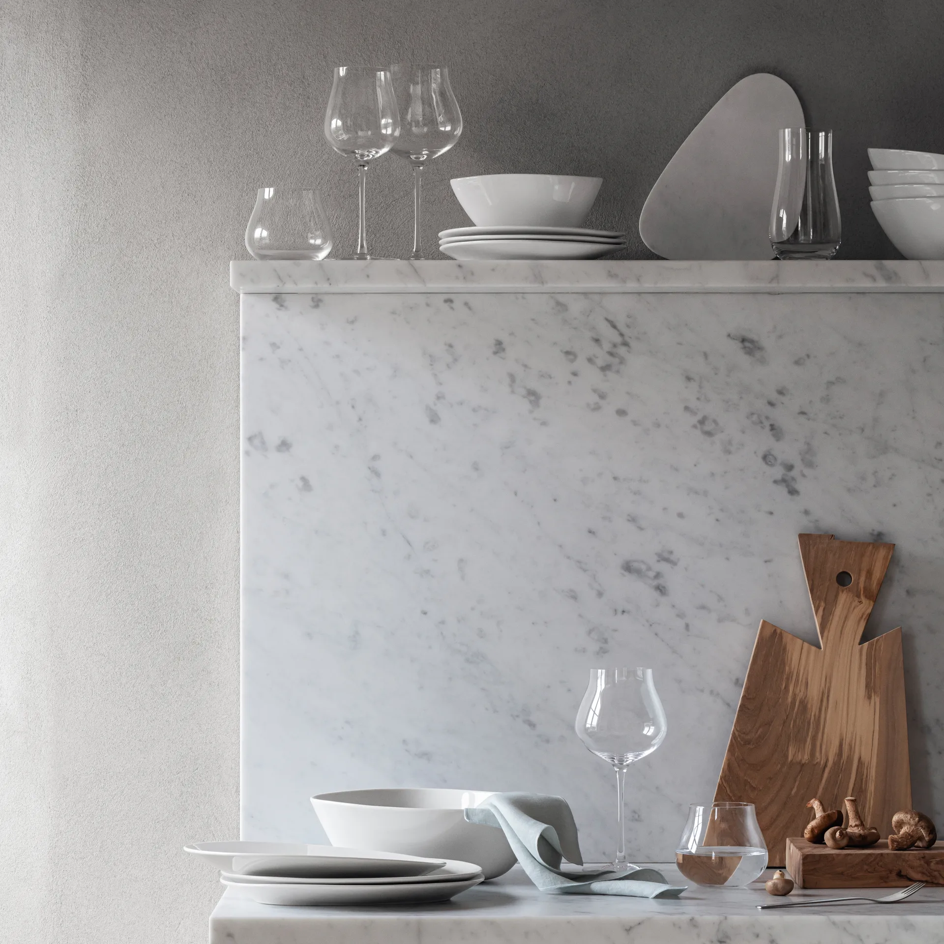 Sky vitvinsglas 35 cl 6-pack, Kristallin Georg Jensen