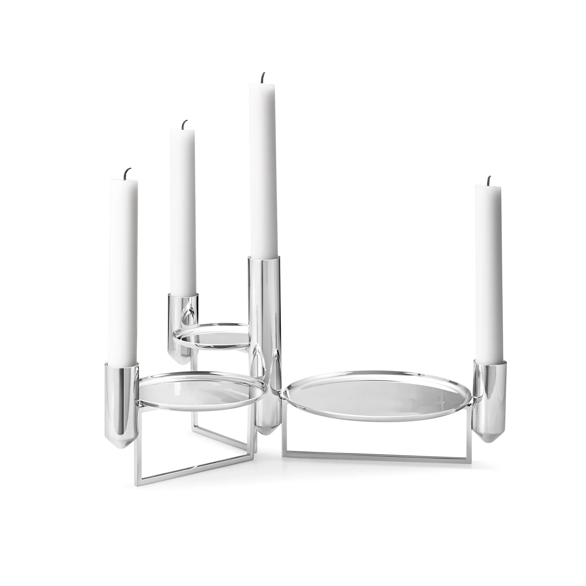 Tunes centerpiece ljusstake, Rostfritt stål Georg Jensen