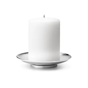 Tunes Pillar ljusstake Ø12,2 cm - Rostfritt stål - Georg Jensen