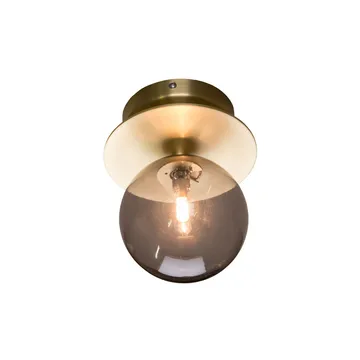 Art Deco 24 vägglampa IP44 - Rök/borstad mässing - Globen Lighting