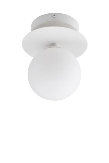 Art Deco IP44 vägglampa/plafond - Vit - Globen Lighting