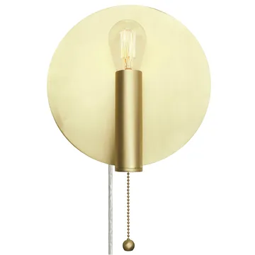 Art Deco vägglampa - borstad mässing - Globen Lighting