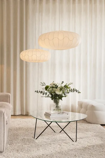 Bladverk lampskärm Ø50 cm - Vit - Globen Lighting