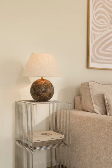 Castello 35 bordslampa - Brun marmor - Globen Lighting