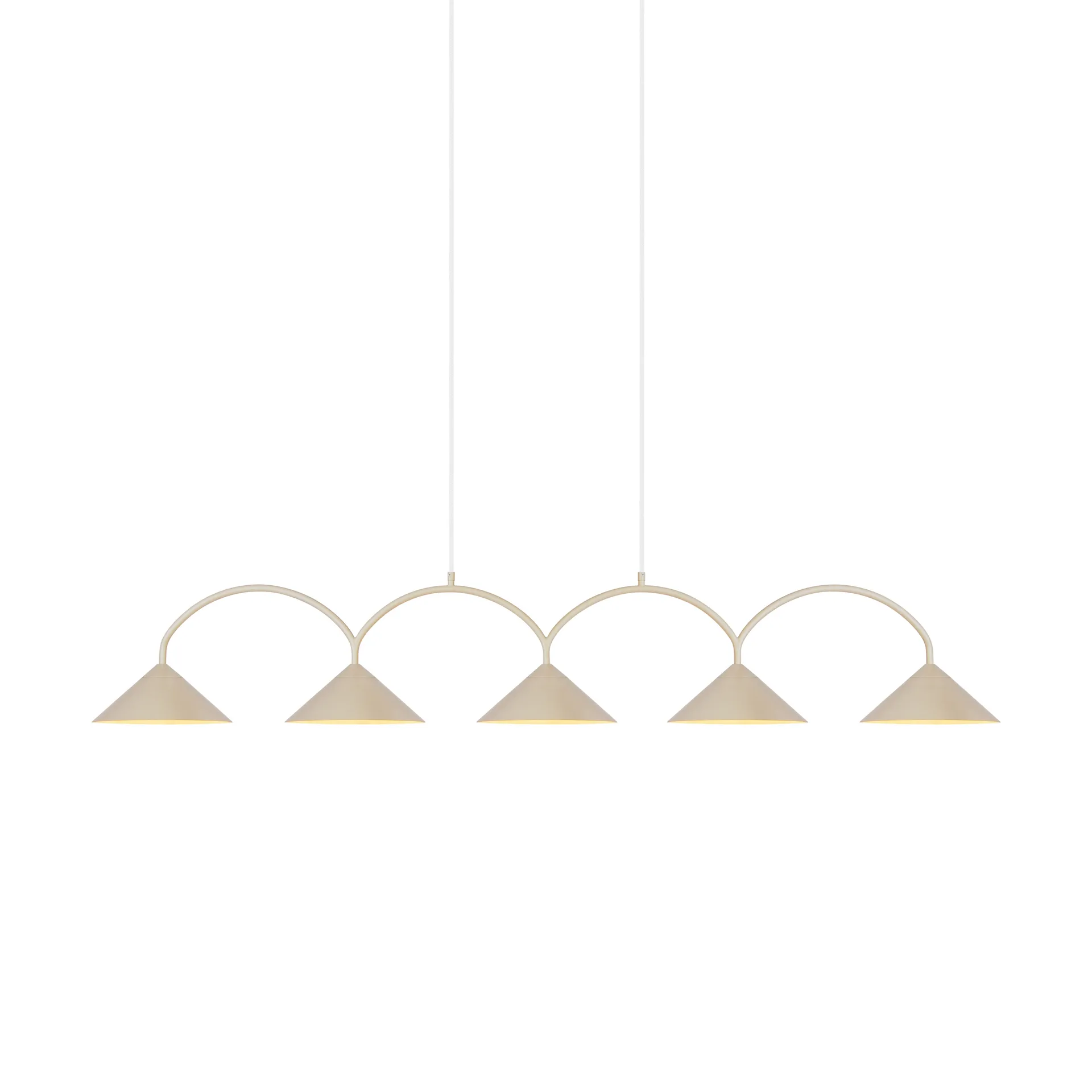 Curve pendel 5, Beige Globen Lighting