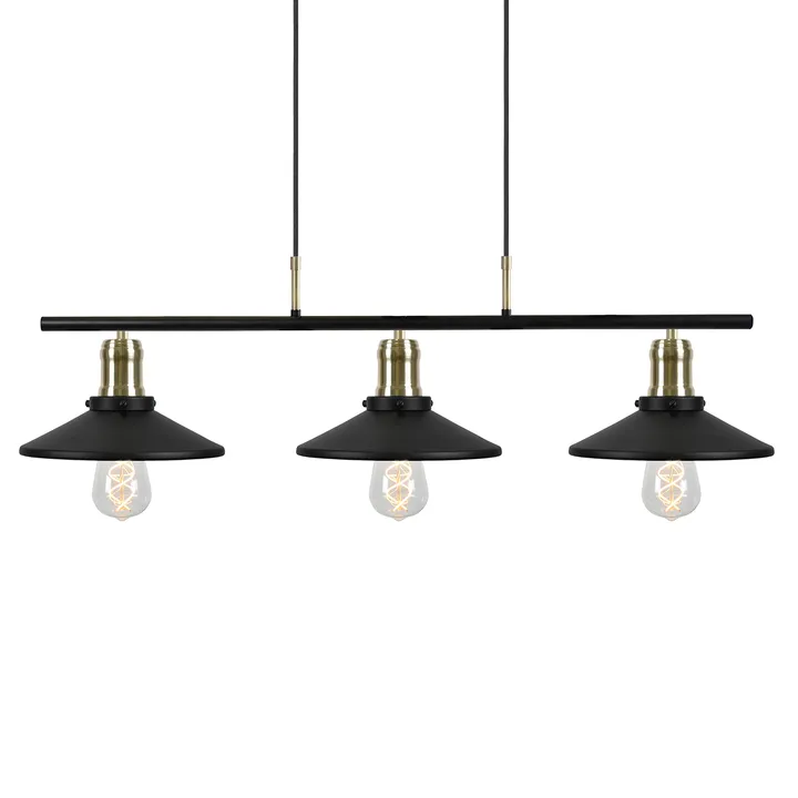 Disc pendel 3 - Svart - Globen Lighting