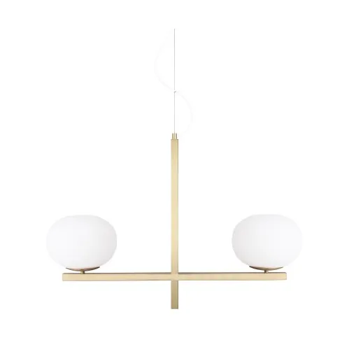 Gemini pendel 87 cm, Mässing Globen Lighting