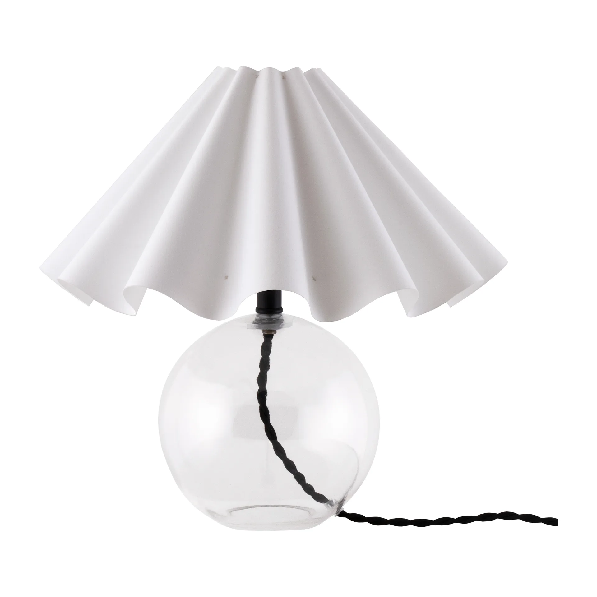 Judith bordslampa Ø30 cm, Klar-vit Globen Lighting