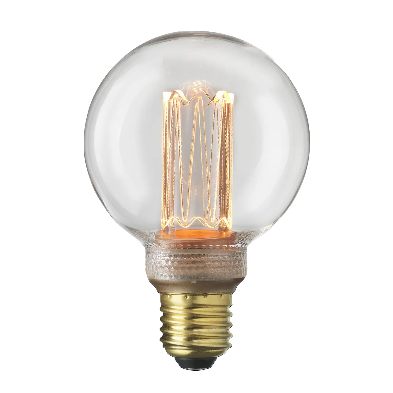 Ljuskälla E27 Laser LED filament glob, Klar Globen Lighting
