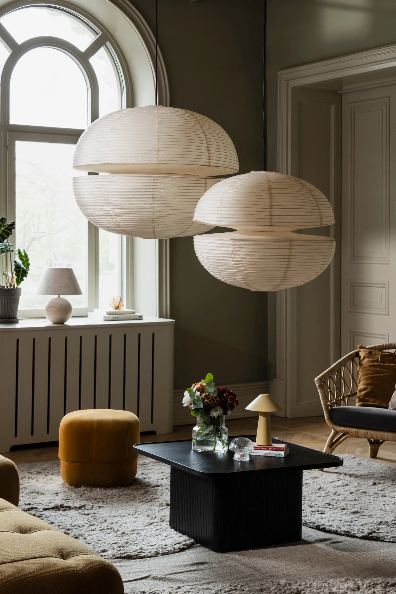 Mela lampskärm, Beige, Ø80 cm Globen Lighting