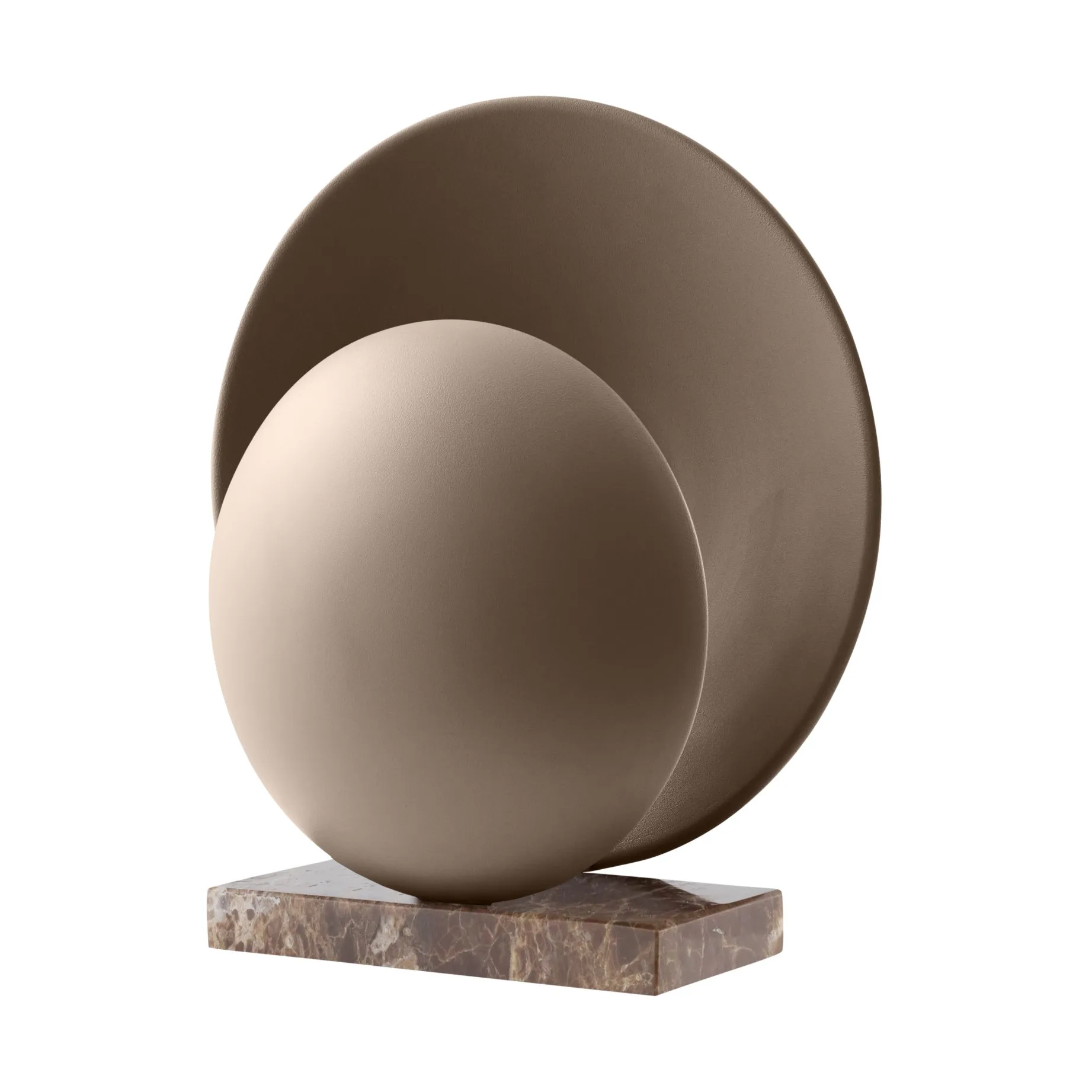 Orbit bordslampa, Mocha, brun marmor Globen Lighting