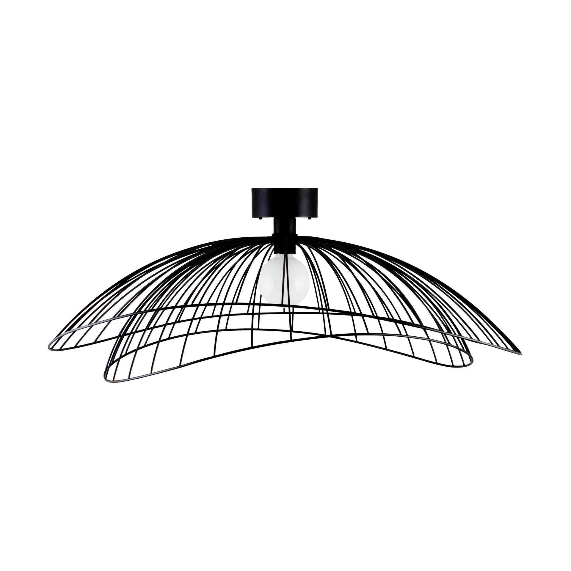 Ray plafond Ø85 cm, Svart Globen Lighting