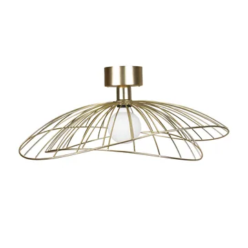 Ray plafond - Borstad mässing - Globen Lighting