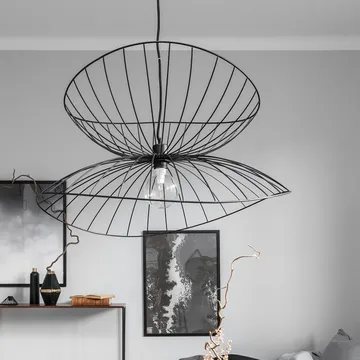 Ray taklampa Ø70 cm - svart - Globen Lighting