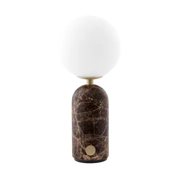 Torrano bordslampa portabel - Brun marmor, 27,5 cm - Globen Lighting