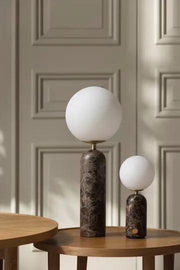 Torrano bordslampa portabel - Brun marmor, 27,5 cm - Globen Lighting