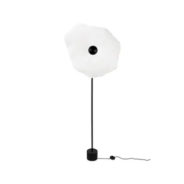 Tropez golvlampa - natur, svart stativ - Globen Lighting