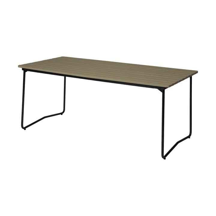 B31 matbord - 170x92 cm, Ljusgrön ek-svart - Grythyttan Stålmöbler