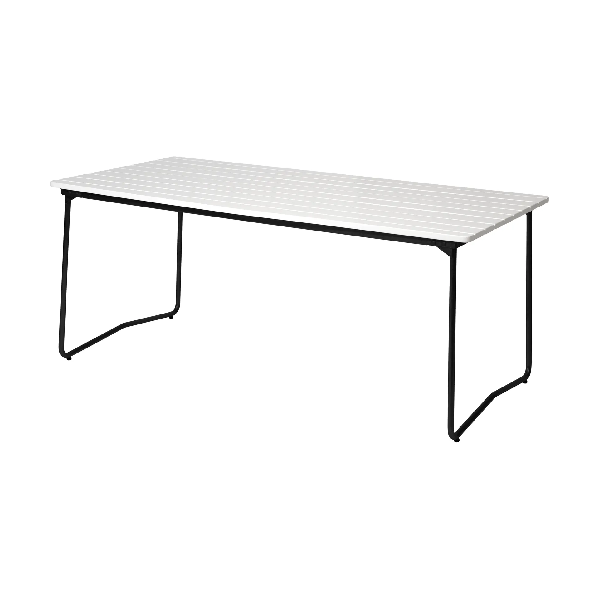 B31 matbord, 170x92 cm, Vitlackerad ek-svart Grythyttan Stålmöbler